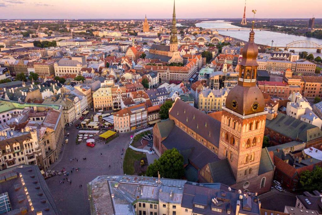Riga, capitale Lettonia.