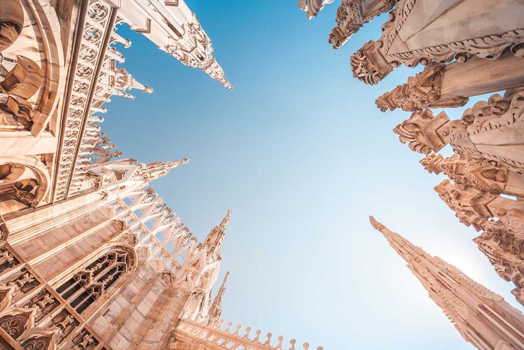 Duomo di Milano in Lombardia.