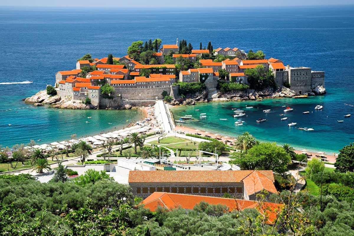 isola di Santo Stefano in Montenegro
