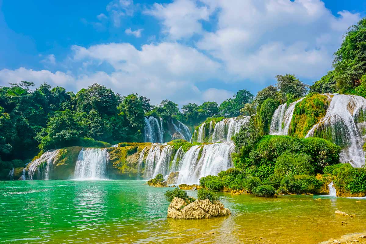 cascata Ban Gioc a Cao Bang, Vietnam