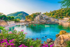Isola di Corfù in Grecia