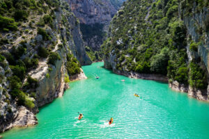 Gole del Verdon in Provenza, Francia.