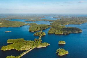 lago Saimaa in Finlandia