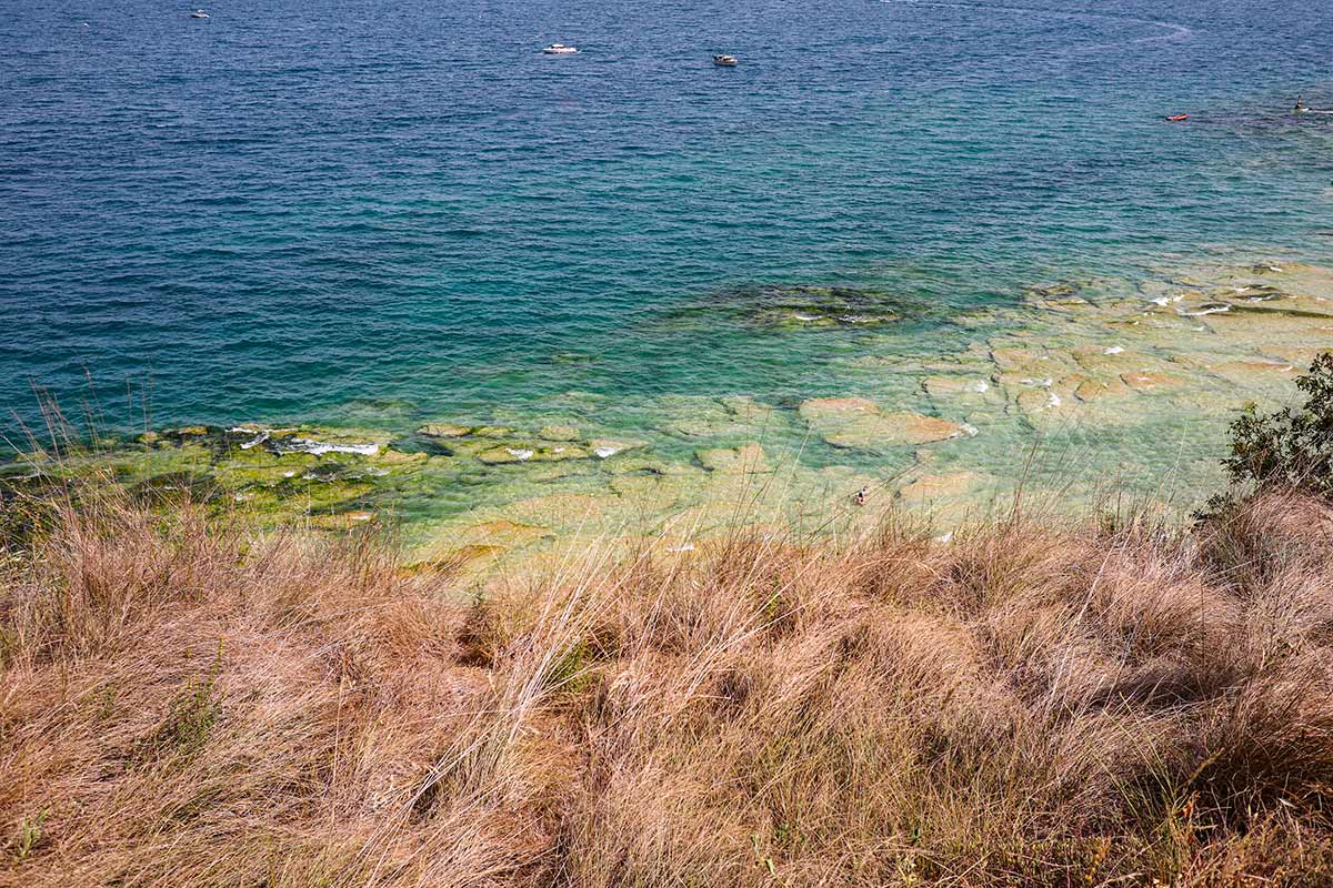 Spiagge di sabbia sul lago di Garda.