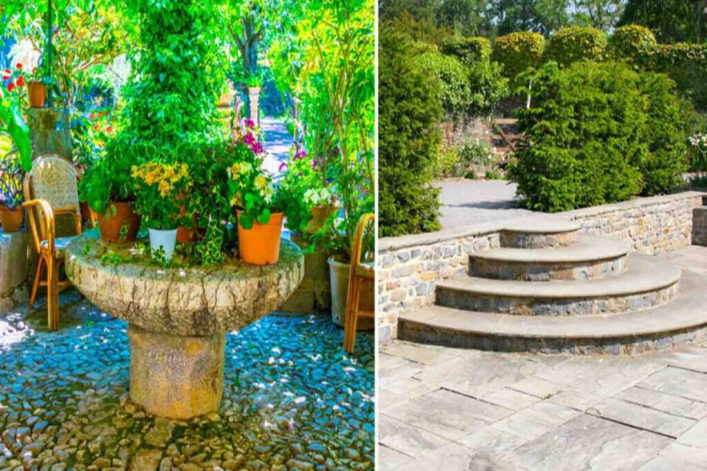 Arredo giardino in pietra