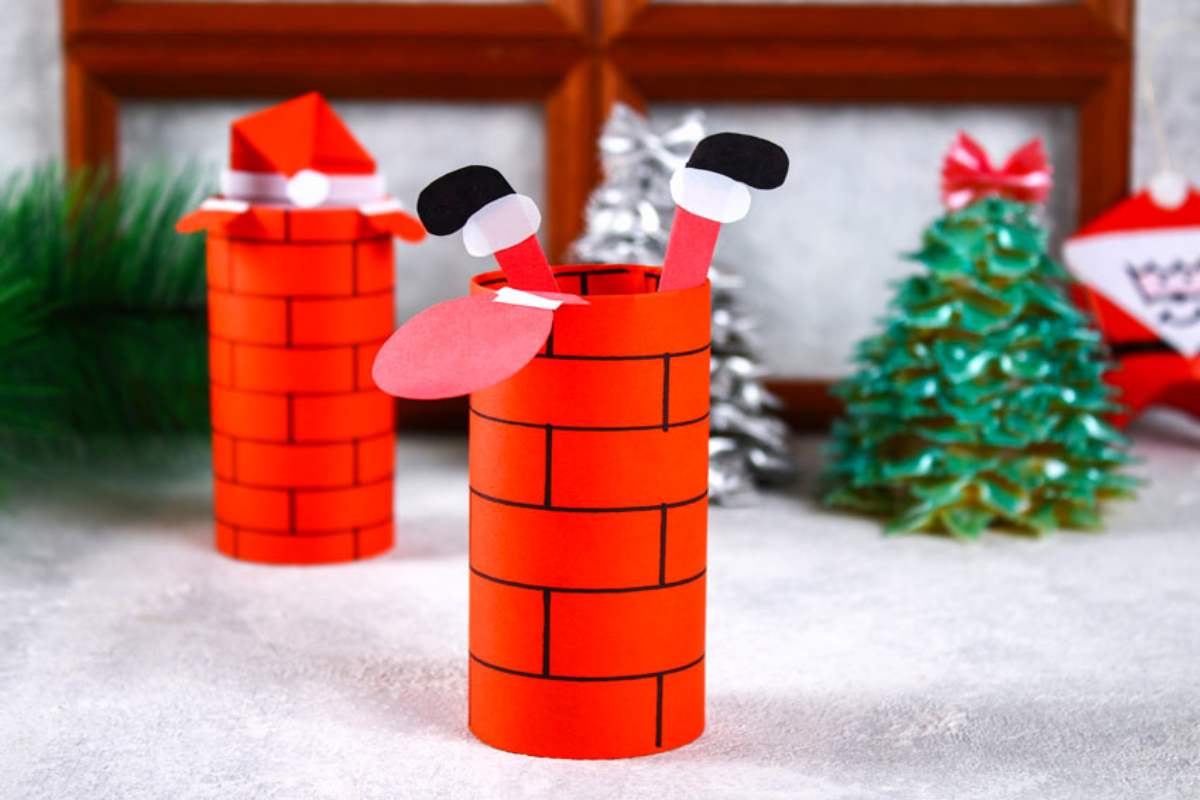 riciclo rotoli carta igienica per Natale