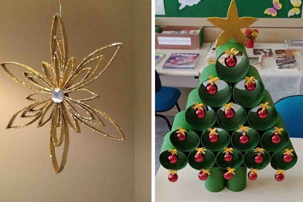 Scatola Contenitore Latta Buon Natale 24-18 Fiori Rosso Verde Regali