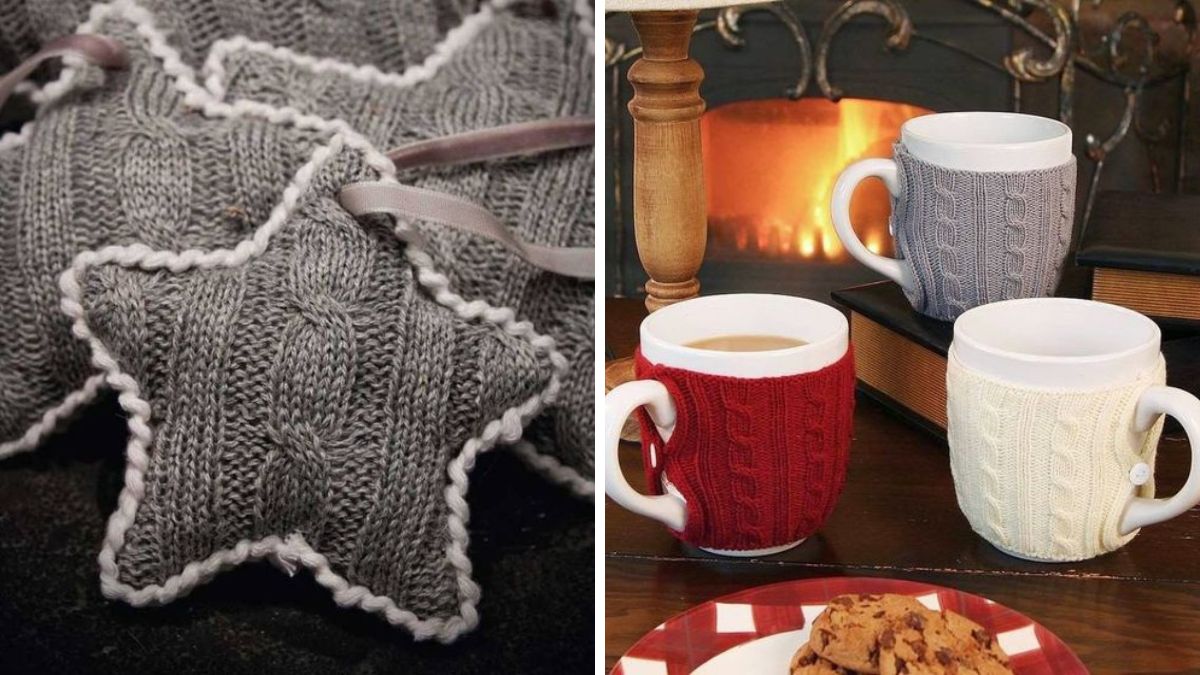 riciclo creativo decorazioni con vecchi maglioni