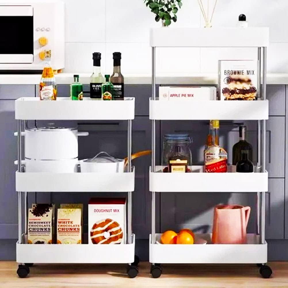 carrellino multiuso BAKAJI slim per la cucina