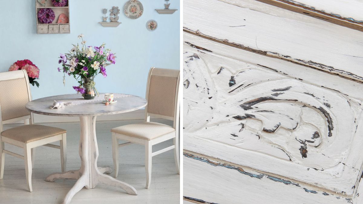 tavolo da pranzo shabby chic fai da te