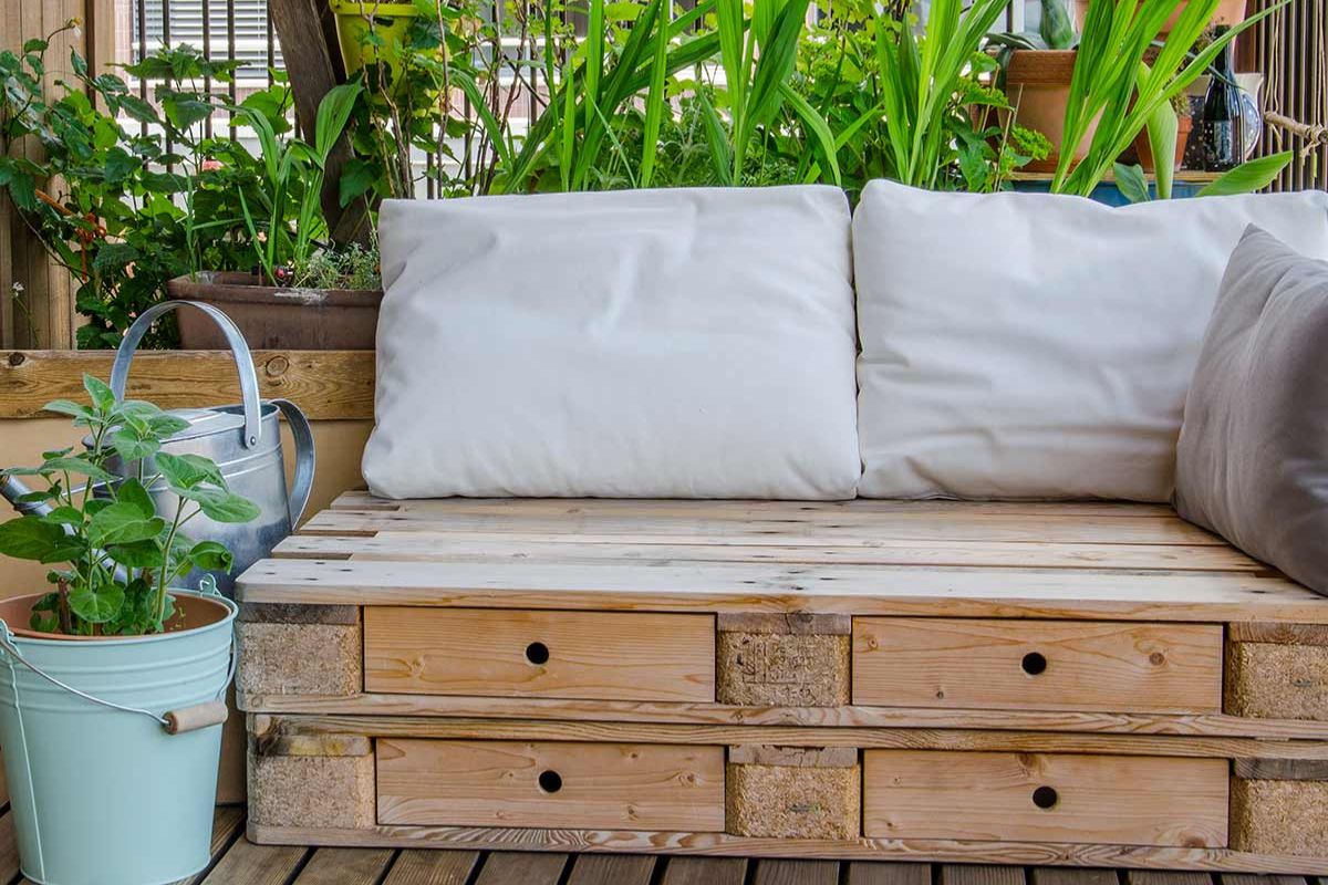 pallet in balcone