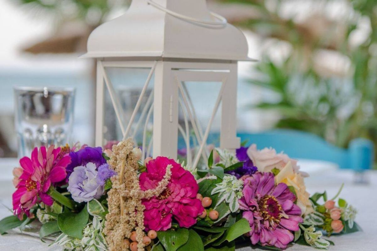 Centrotavola fai da te con fiori