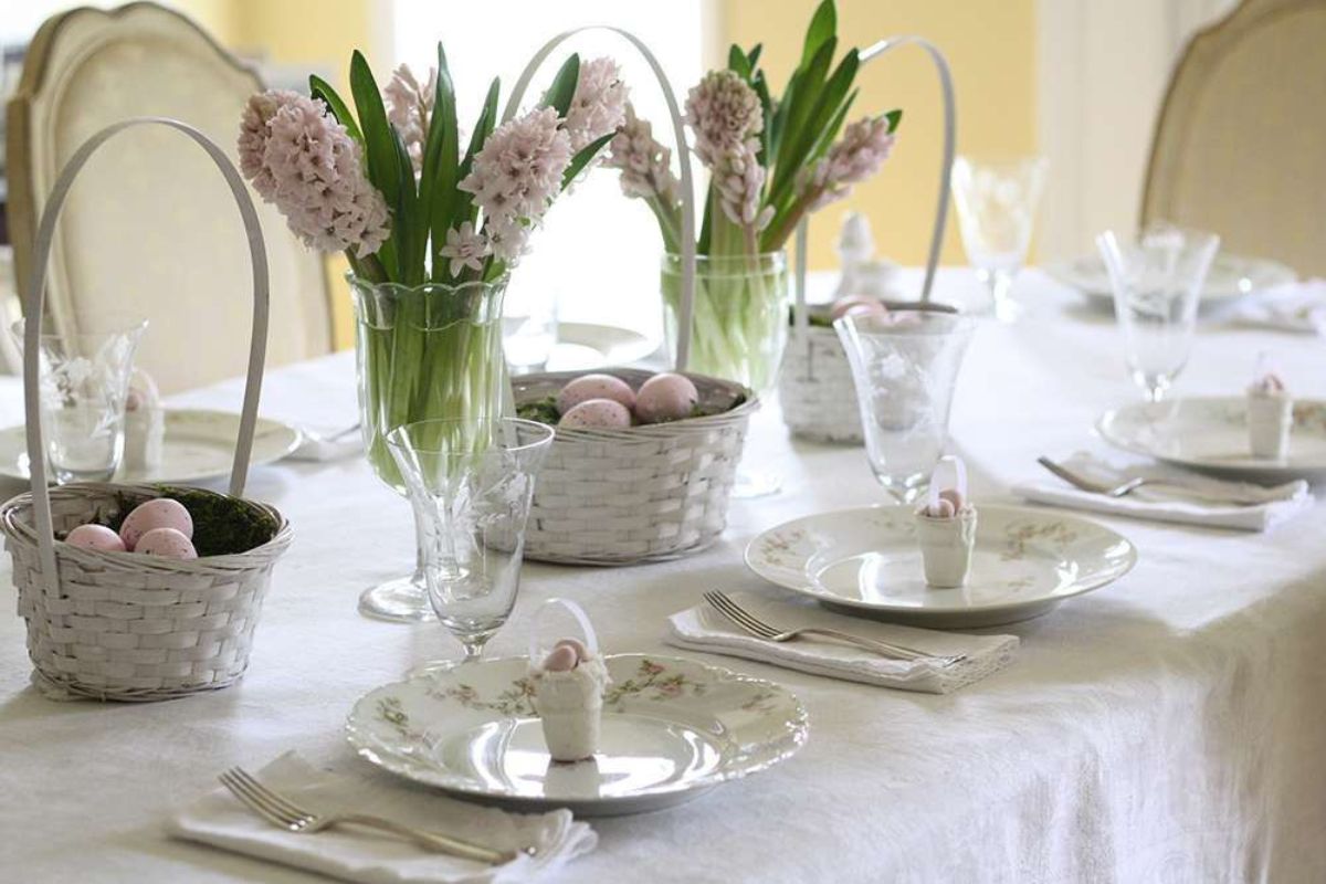 Tavola di Pasqua shabby chic