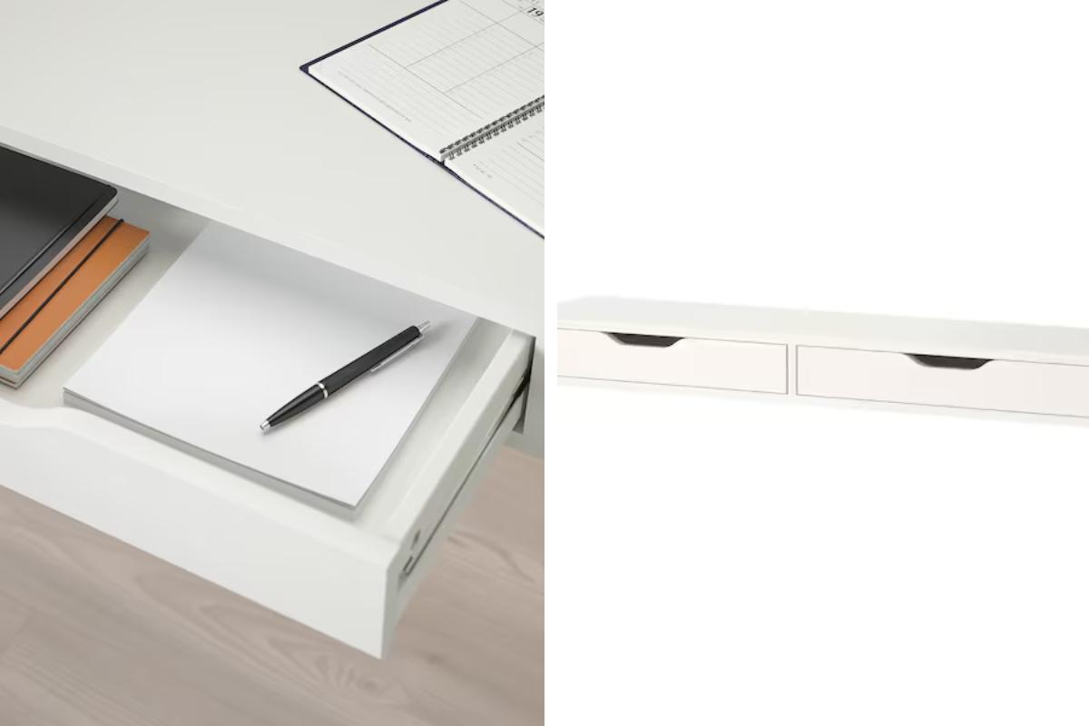 EKBY ALEX la mensola Ikea con i cassetti