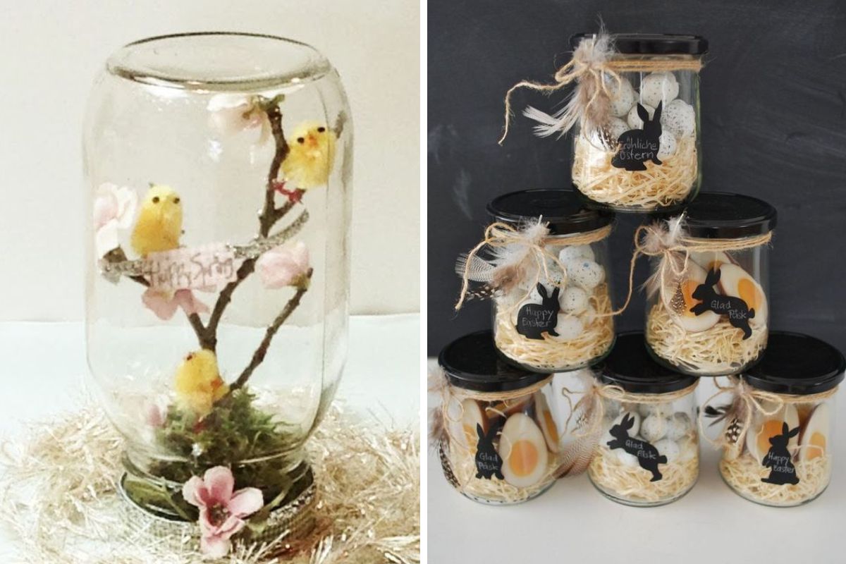 Barattoli di Pasqua fai da te 