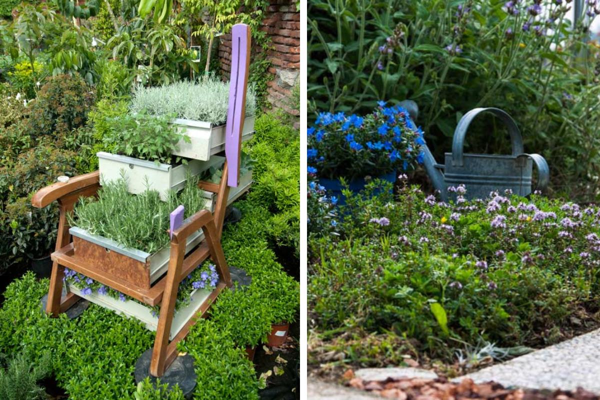 Decorazioni vintage per giardino