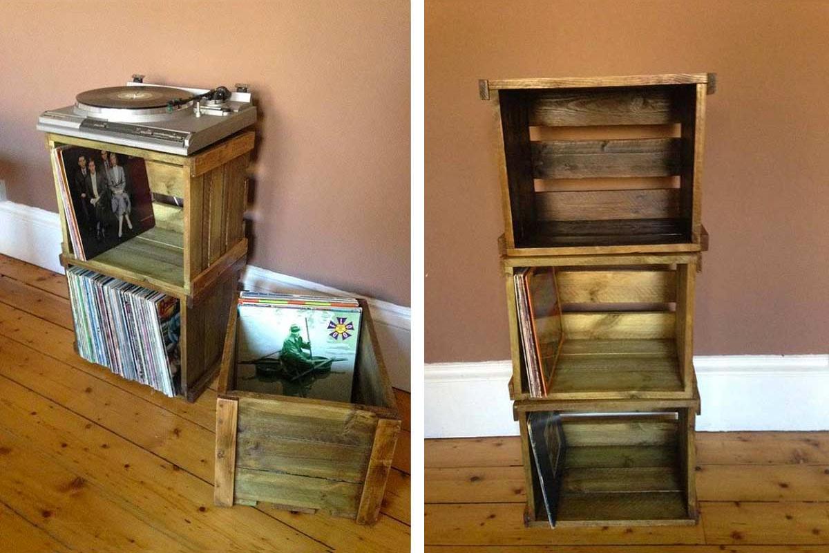Riciclo creativo delle cassette di legno
