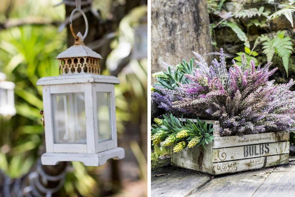 Abbellire il giardino con decorazioni vintage