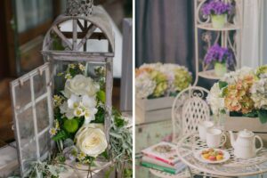 centrotavola shabby chic