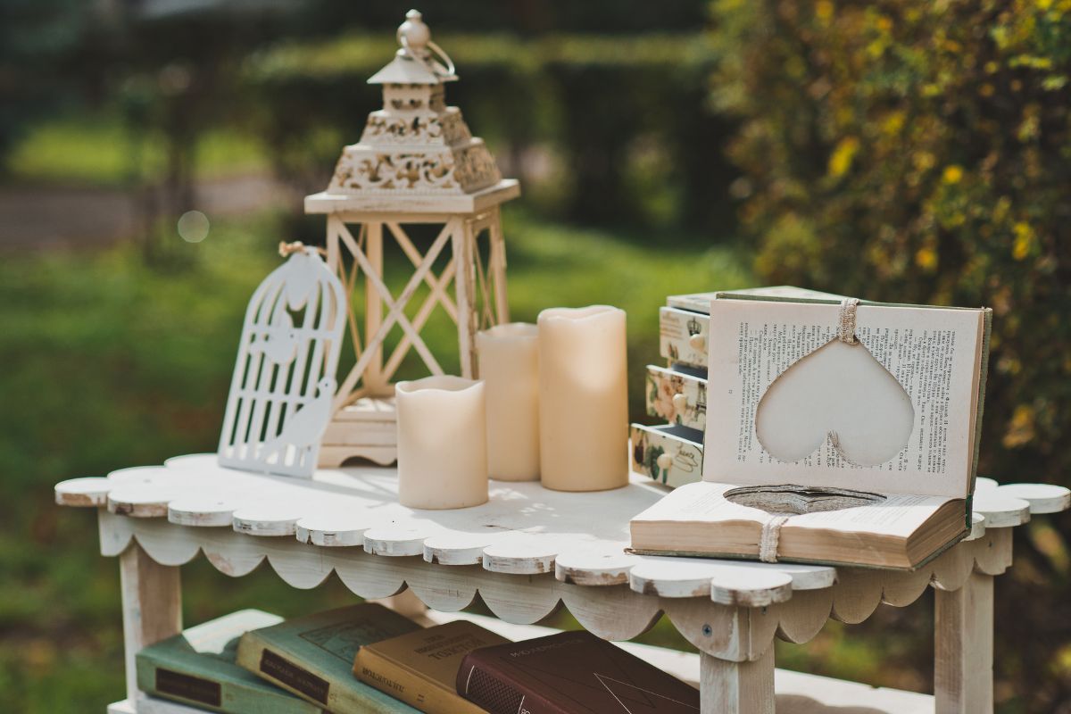 centrotavola shabby chic fai da te