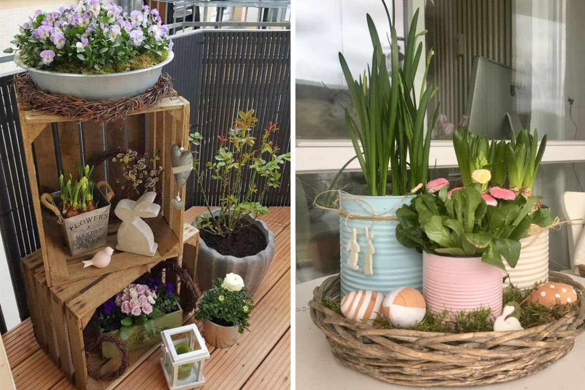 decorare casa in primavera con riciclo