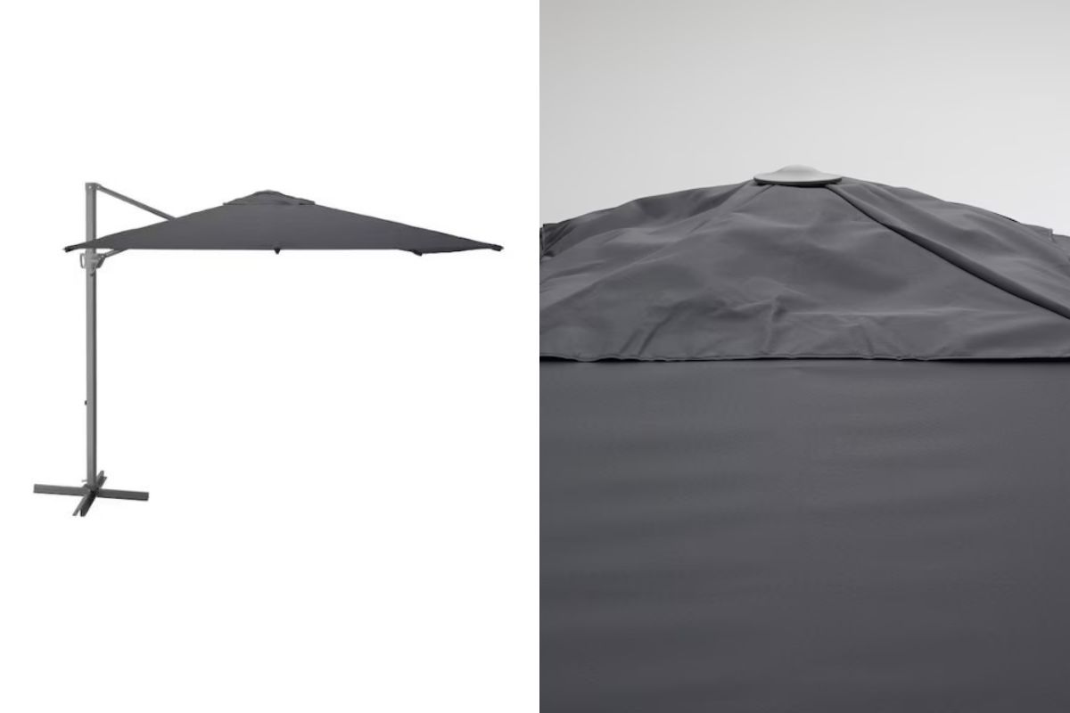 ombrellone a sospensione seglarö di ikea