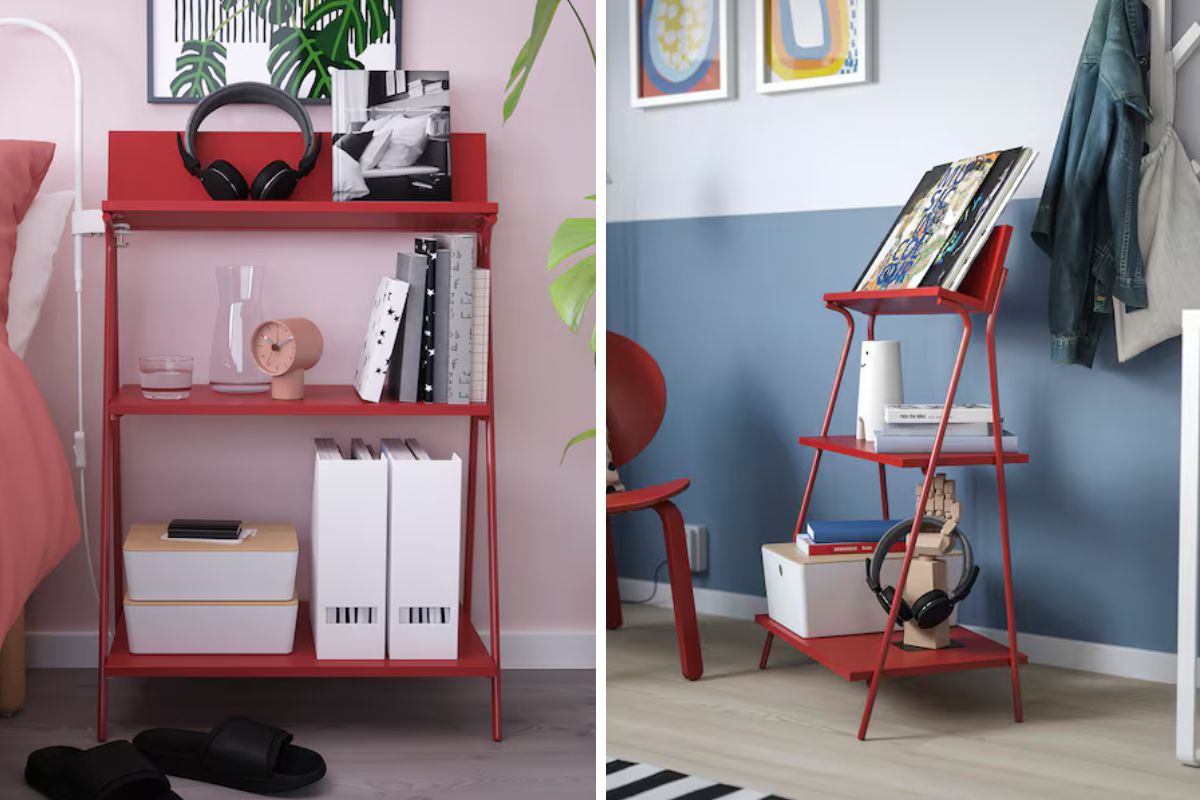 scaffale rosso