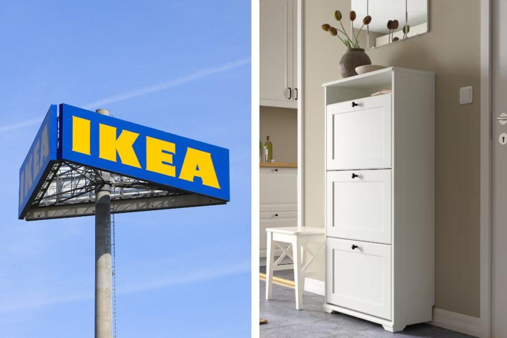 BRUSALI di Ikea, la scarpiera