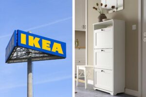 BRUSALI di Ikea, la scarpiera