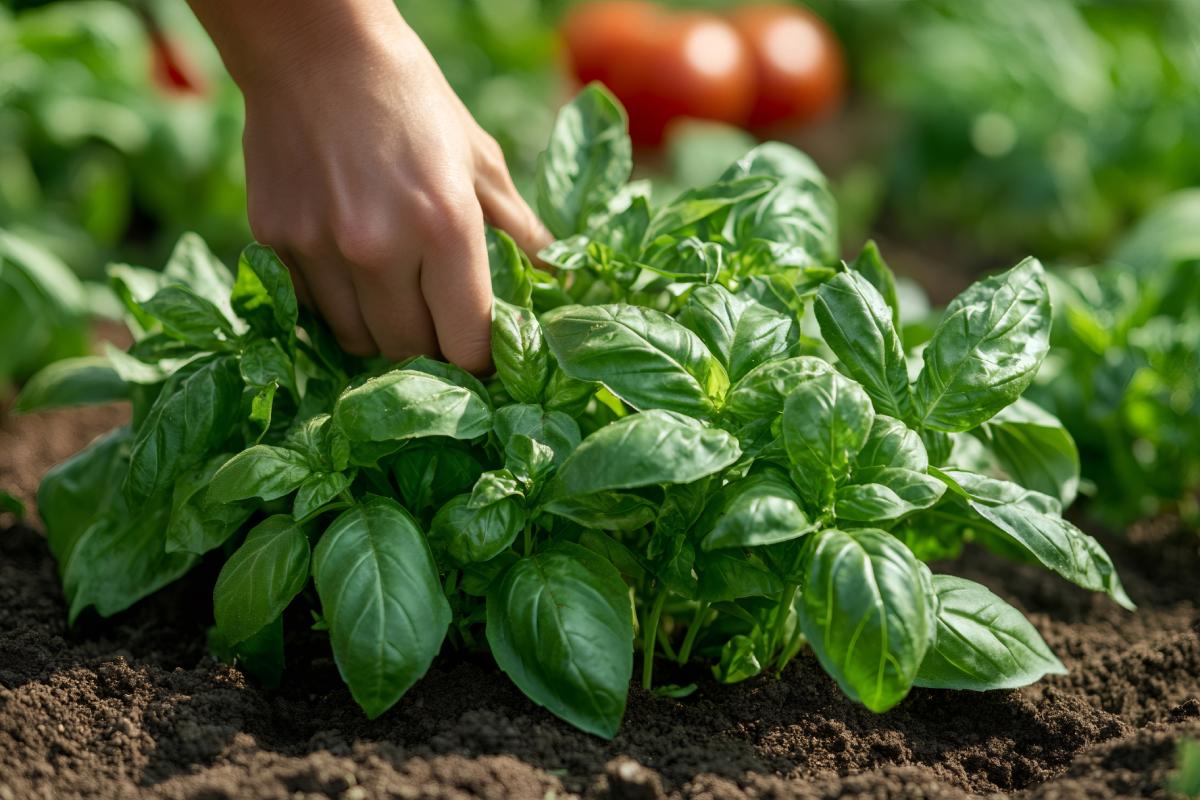 Basilico per creare un orto