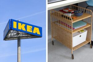 Il carrello Ikea in rattan