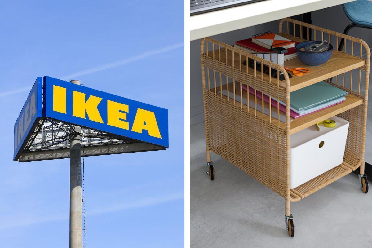 Il carrello Ikea in rattan