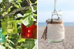 Creare lanterne con i barattoli di vetro
