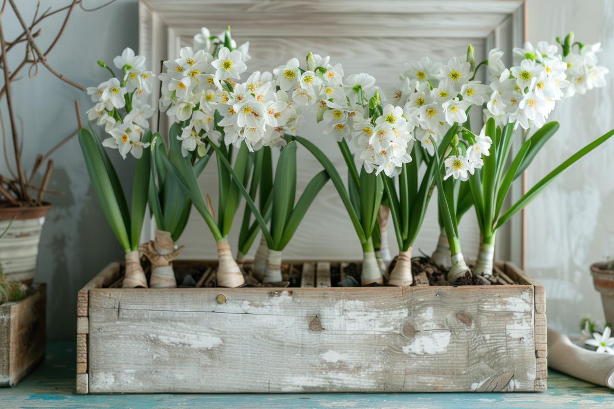 Fioriere originali per contenere i narcisi