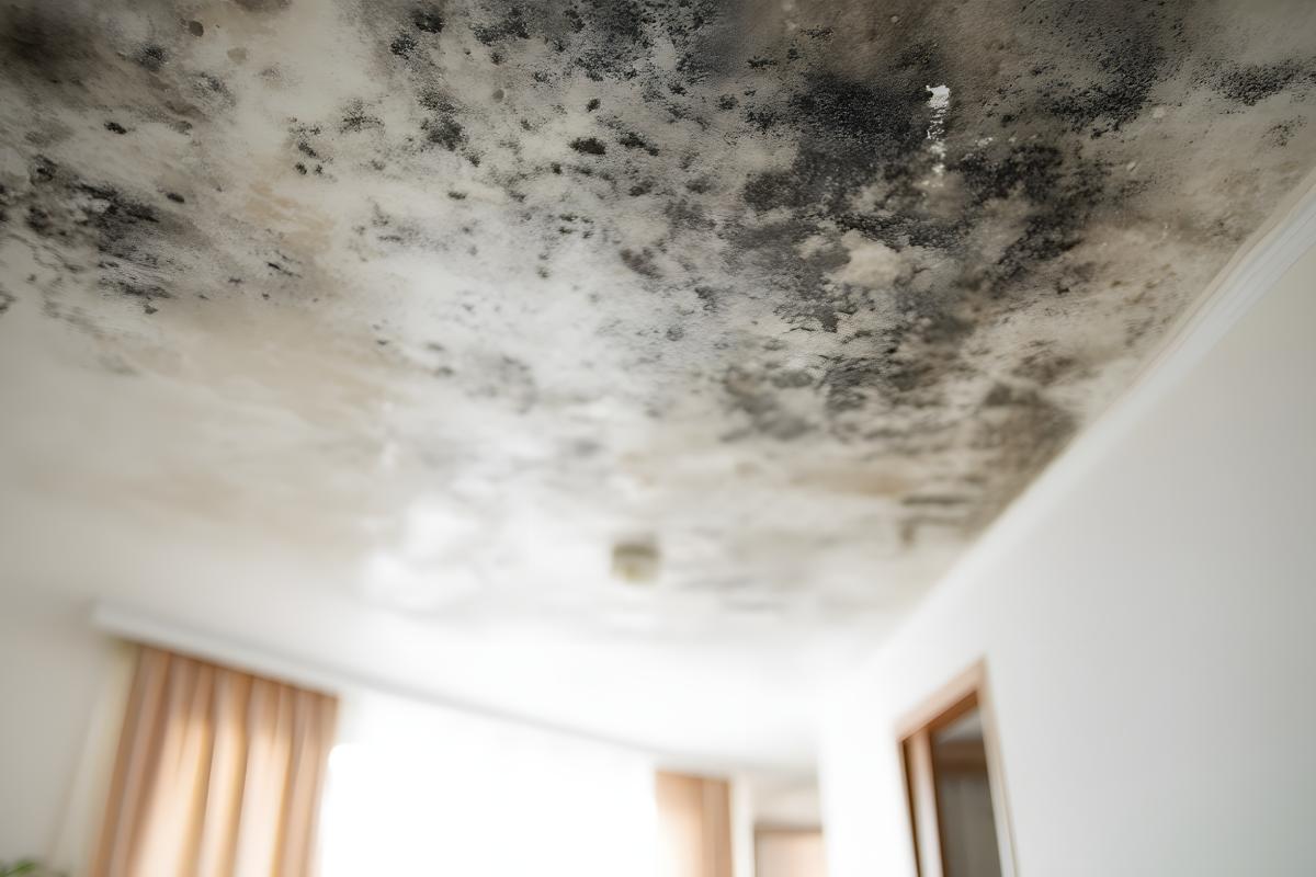 Come togliere muffa dal soffitto