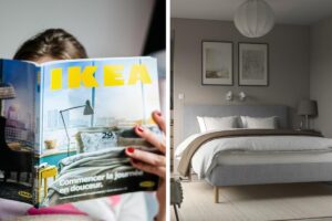 Da IkeaTÄRNKULLEN, la struttura letto imbottita