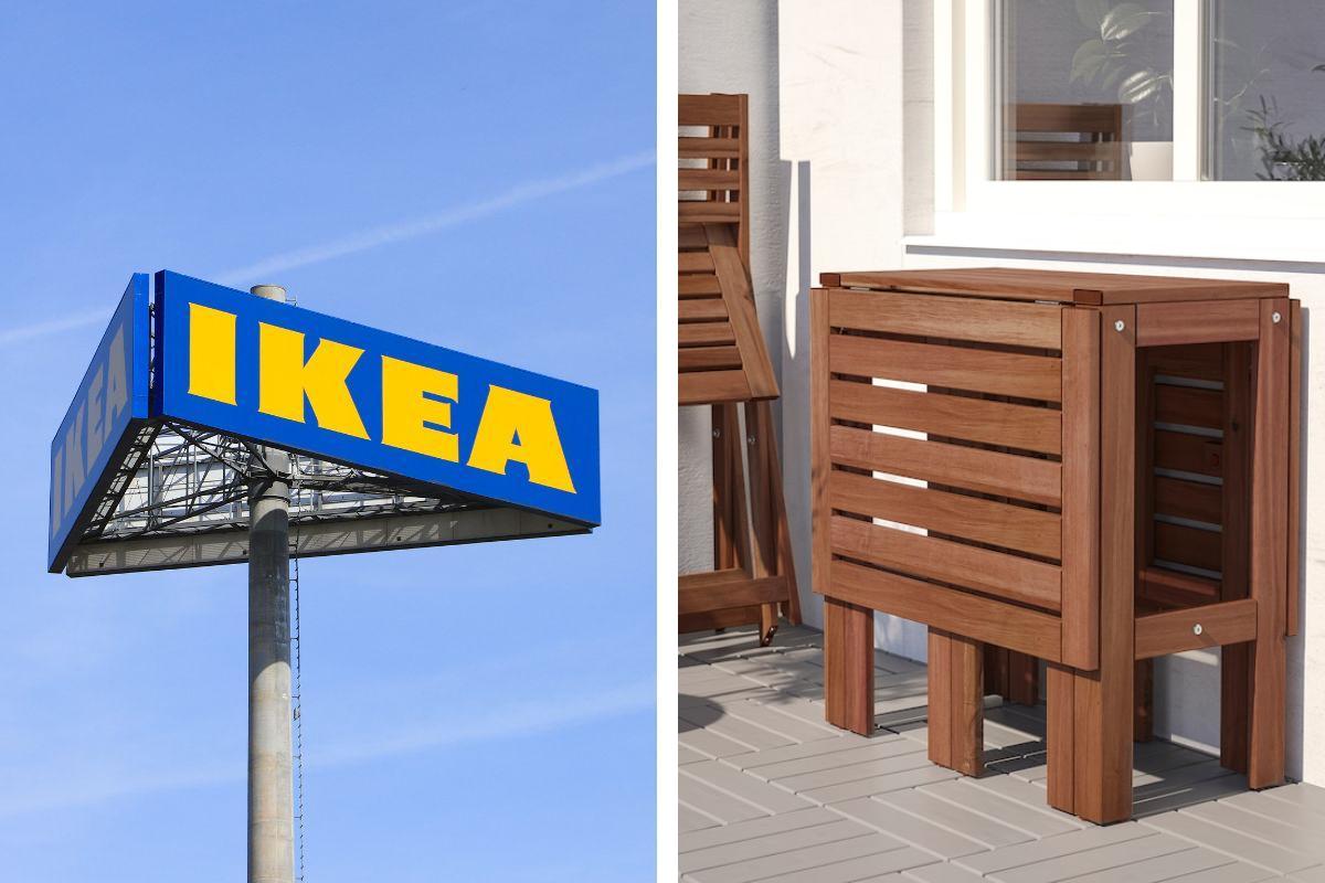 Il tavolino pieghevole Ikea per gli spazi piccoli