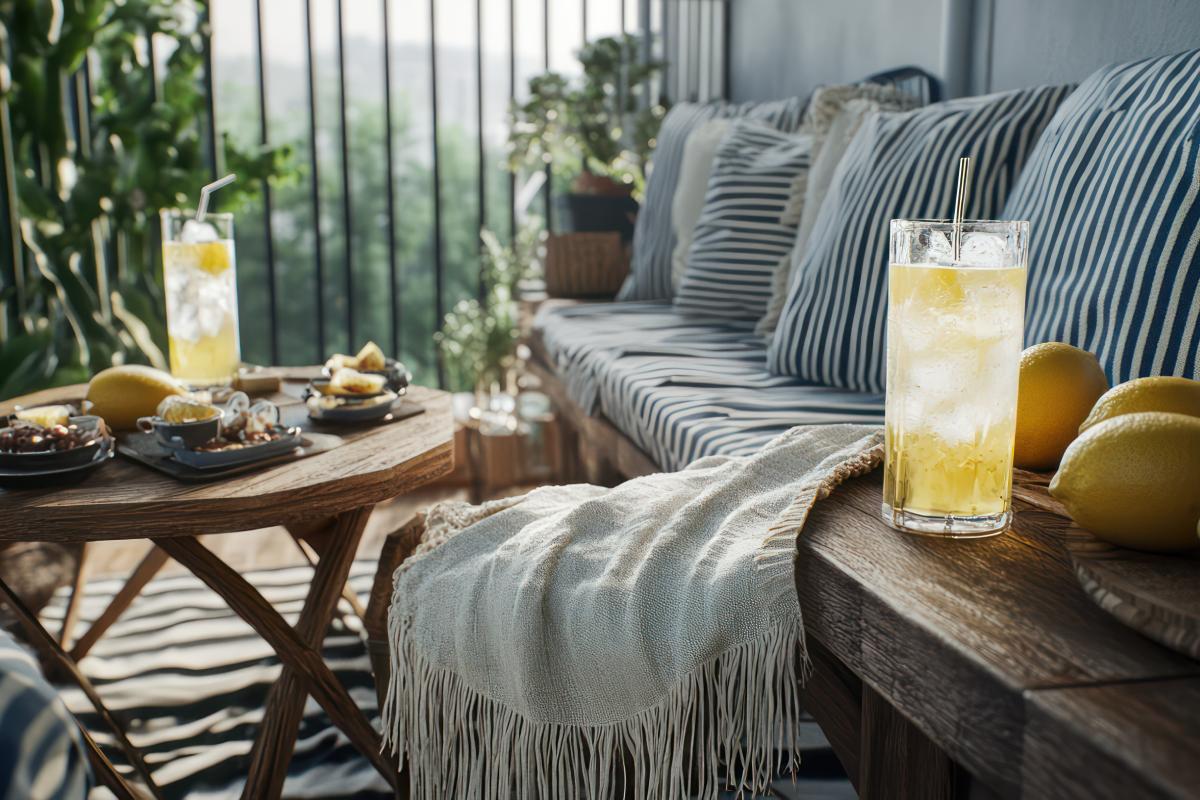 Lo stile mediterraneo sul balcone