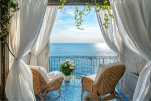 Il balcone in stile mediterraneo