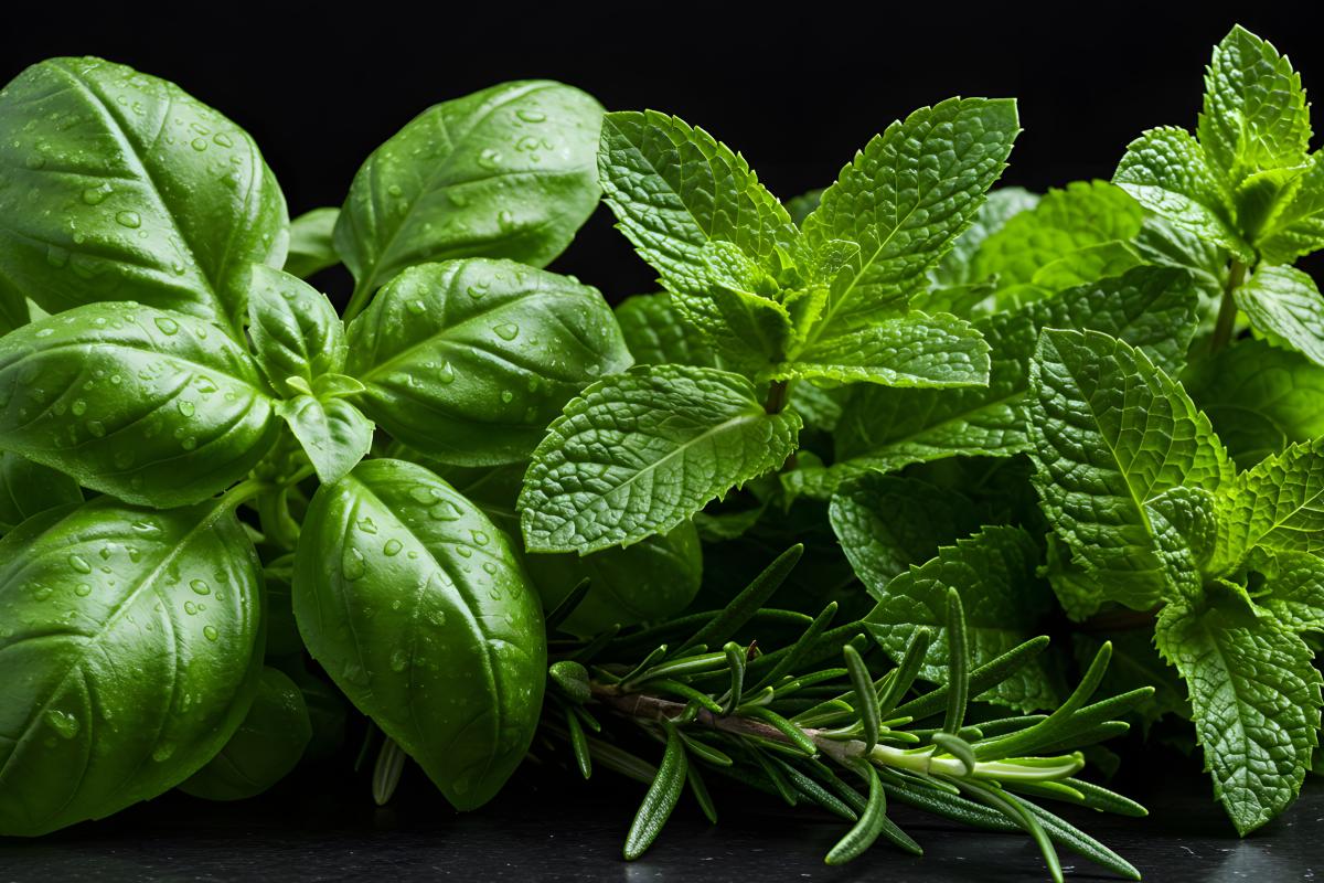 3 piante aromatiche sul balcone