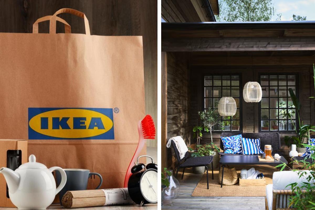 TEGELÖN di Ikea, il set effetti rattan