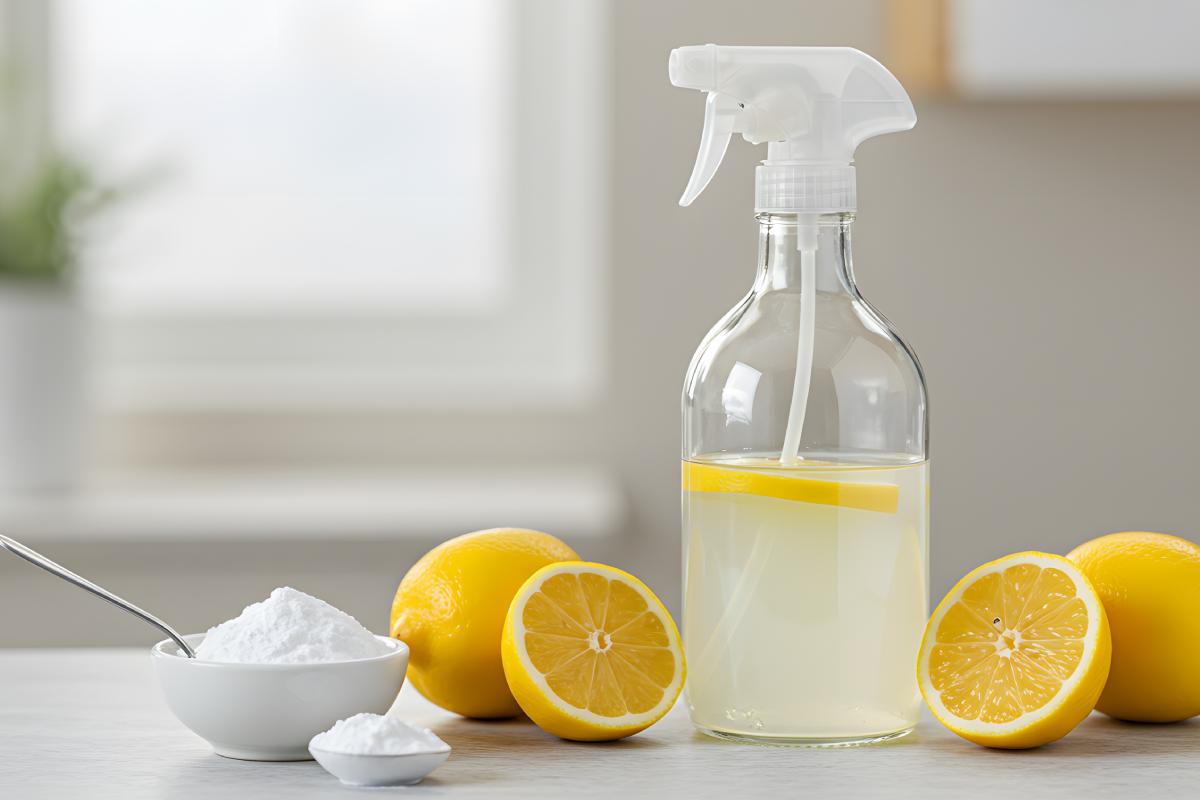 La muffa eliminata dallo spray fai da te