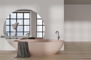 Il design del bagno ambia con la vasca rotonda