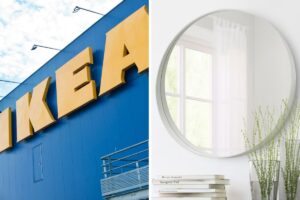 ikea specchio bianco rotsund