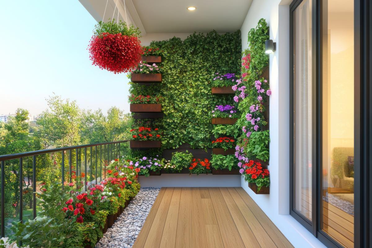 Come creare una parete verticale sul balcone