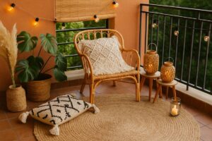Arredare un mini terrazzo in stile boho: bastano 3 elementi