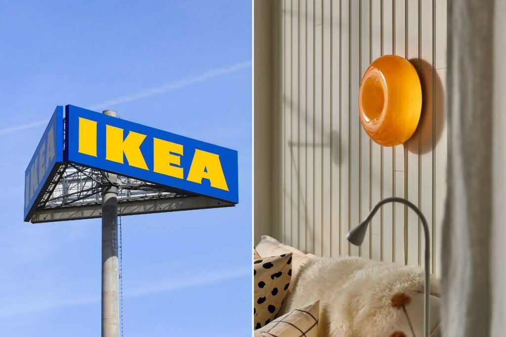 Questa lampada IKEA è un incanto: luce soffusa e vetro arancione per un’atmosfera unica