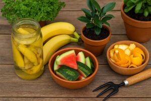 I 3 concimi fatto con le bucce della frutta che nutrono le piante