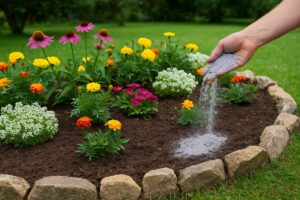 Fertilizzare le aiuole con la cenere