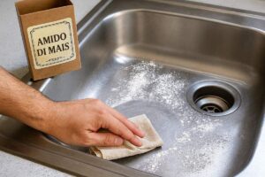 Il rimedio dell'amido di mais per l'acciaio